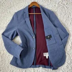 H&M SLIM FIT テーラードジャケット EUR48 L相当 ブルー系のサムネイル