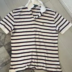 Ralph Lauren ストライプ ポロシャツ M
