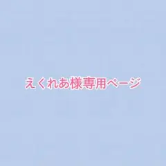 えくれあ様専用ページ