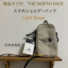 新品　ノースフェイス スマホ ショルダーバッグ　スマホケース　ライトベージュ