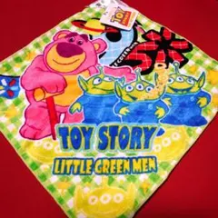 【新品・未使用】トイ・ストーリー リトルグリーンメン ループ付タオル