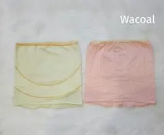 美品☆Wacoal　マタニティインナー 2枚セット♪イエロー ピンク チェック柄のサムネイル