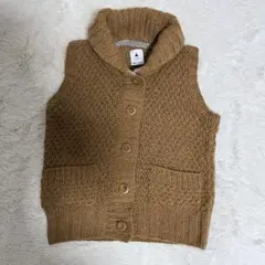 ニコアンド　ニットベスト　キャメル