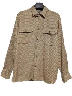 匿名発送　美品　ラルフローレン　千鳥格子　シルクブレンドネルシャツ　サイズ12