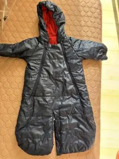 黒いフリース内張りアウター ワンサイズ