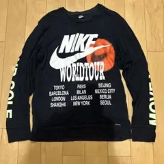 Nike ワールドツアー 長袖カットソー S ネイビー