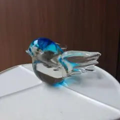 ガラス製 鳥のオブジェ 2体セット - メルカリ