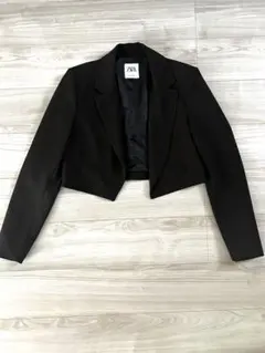 ZARA クロップド丈 ジャケット ブラウン
