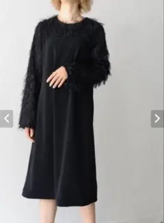 A18430 美品 ミハラヤスヒロ オーストリッチフェザーロングスウェット 36 A18430 美品 ミハラヤスヒロ オーストリッチフェザーロングスウェット