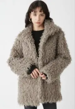 ミラオーウェン　　スタンドカラーファーコート