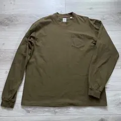 ANATOMICA POCKET TEE L/S アナトミカ カットソー カーキ
