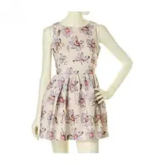 値下げします◎マーガレット柄タンクワンピース