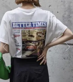 MOUSSY Tシャツ FREE ロゴプリント 半袖オーバーサイズのサムネイル