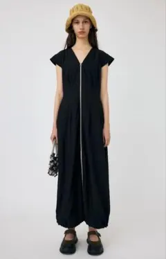 MOUSSY ZIP UP WAIST TUCK 2WAYワンピ　ブラックのサムネイル