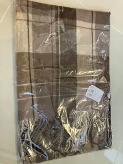 クリーミータッチチェックストール センバドー