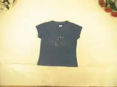 100495　アニエスベー　Tシャツ　ネイビー　サイズ1