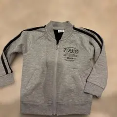 BREEZE 裏ボアジップアップジャケット 100cm グレー