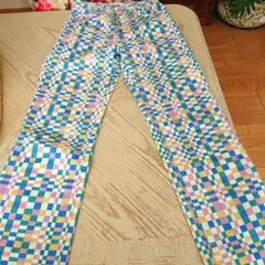 ZARA チェック柄 カジュアルパンツ