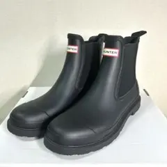 新品未使用品　HUNTER レインブーツ チェルシー 黒 28cm（UK9）のサムネイル