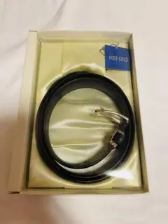 KENZO ブラック 牛革 ベルト KZ 30501