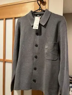 ミラノリブシャツカーディガン ユニクロ s