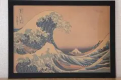 葛飾北斎　富嶽三十六景　ポスター　額付き