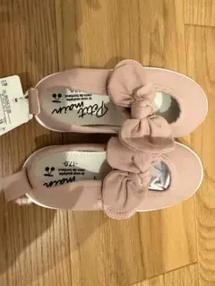 【新品未使用タグ付き】リボンキャンバスシューズ　17センチ