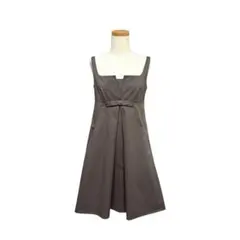 フォクシーニューヨーク ミリードレス ノースリーブ ワンピース 40 ブラウン