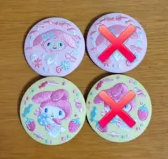 マイメロディ 刺繍バッジ2個セット