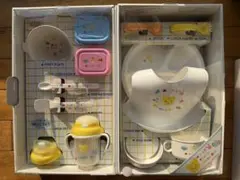 ミキハウス　ベビー用食器セット カラフルキャラクター