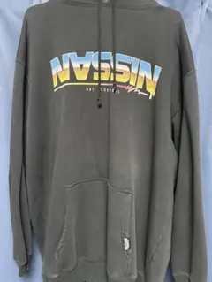 古着 パーカー ブラック2XL