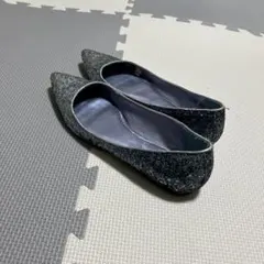 ZARA グリッター ポインテッドトゥ サイズ39