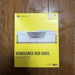 箱付】Corsair DDR5 RGB 32GB(16x2) 5200 白 - メルカリ
