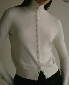 アイボリー　ホワイト　machatt エンパイアタートル　ニット　メリノウール