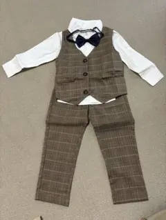 男の子スーツ チェック柄
