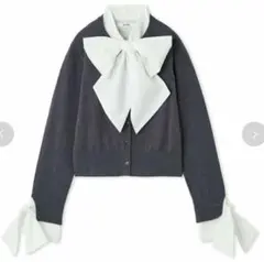 SNIDEL スナイデル ボウタイドッキングニットプルオーバー