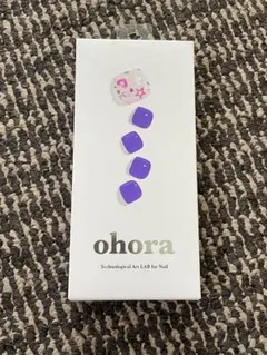 未開封ohora セミキュアジェル ネイルシール 紫