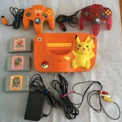 ピカチュウ NINTENDO64 本体 付属品付き AVコード線切れあり