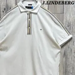 ジェイリンドバーグ　J.LINDEBERG ポロシャツ　半袖 ホワイト XL