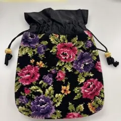 Lake Alster レイクアルスター 巾着ポーチ ローズ　フェイラー