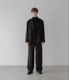 remer loose basic セットアップ ダブル　ジャケット　ワイド　Lのサムネイル