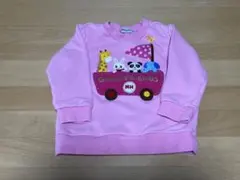 MIKI HOUSE 動物刺繍 トレーナー 100cm