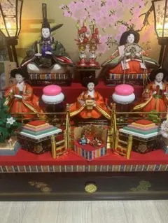 【最終値下げ】ひな祭り用雛人形　狭山清玉作　ヴィンテージ