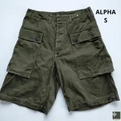ALPHA INDUSTRIES エドウィン期 カーゴショートパンツ S カーキのサムネイル