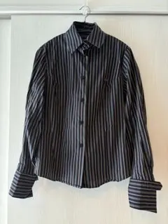 ストライプ ボタンダウンシャツ 長袖