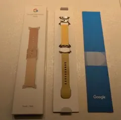 Google純正　 Pixel Watch Band ツートーンレザー バンド