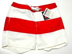 新品ヘリーハンセン★ボーダーウォーターショーツ wL 赤白
