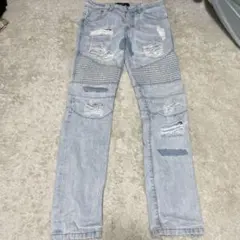 FIRST ROW ダメージ加工カーゴパンツ - メルカリ