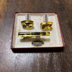 本鼈甲 タイピン カフス セット メンズ 小物