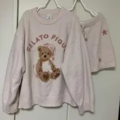 ジェラートピケ ナイトベア 上下セット